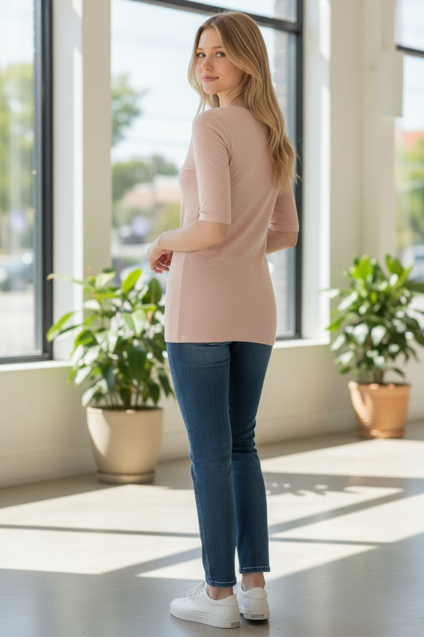 1/2 SLEEVE BLOUSE