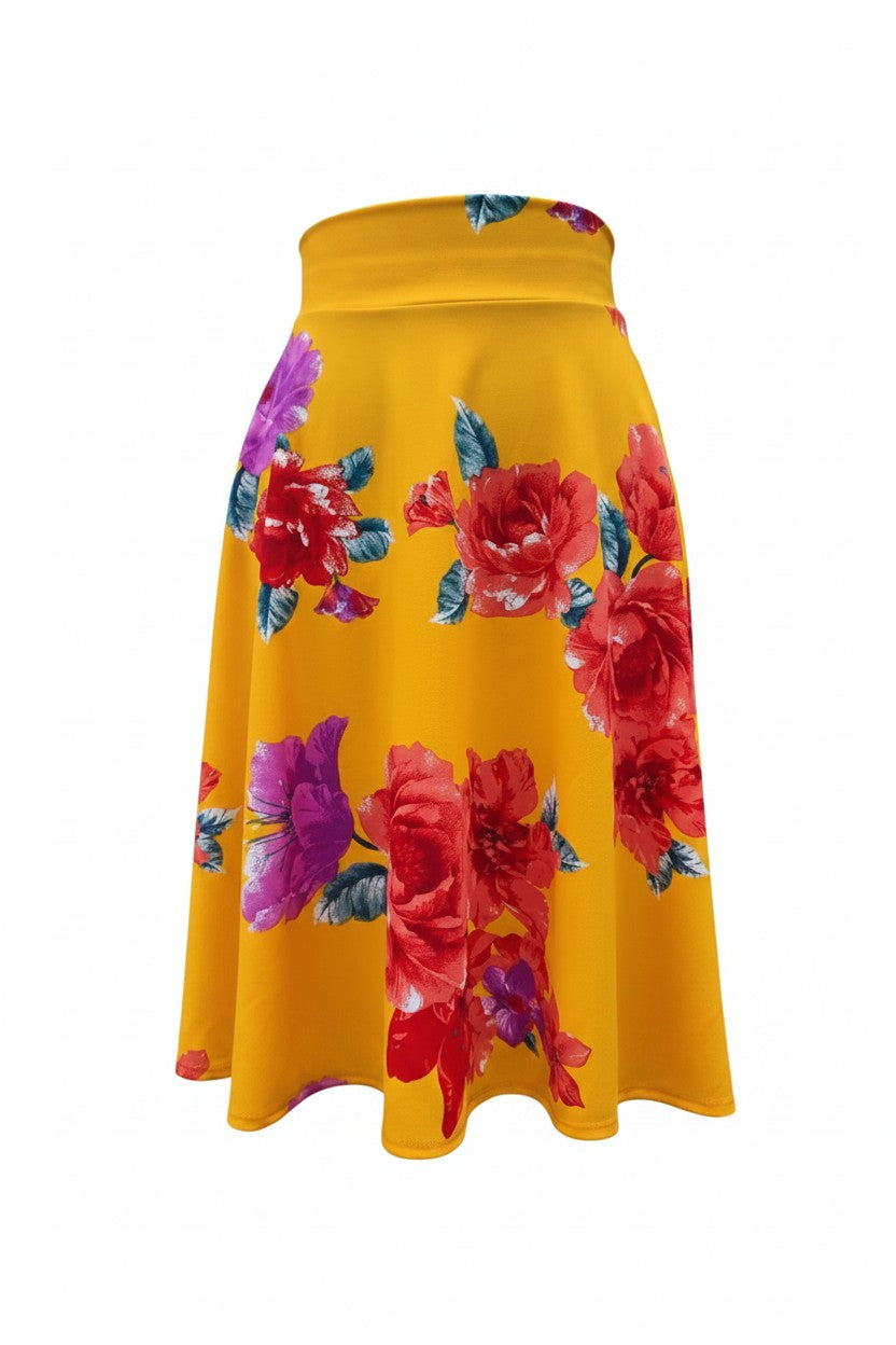 FLARED MIDI SKIRT