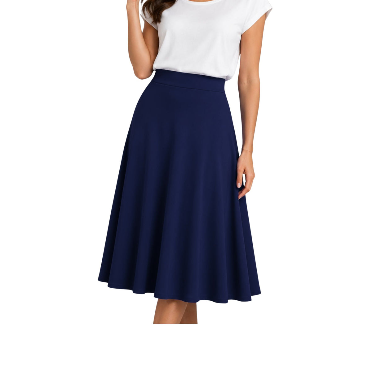 FLARED MIDI SKIRT