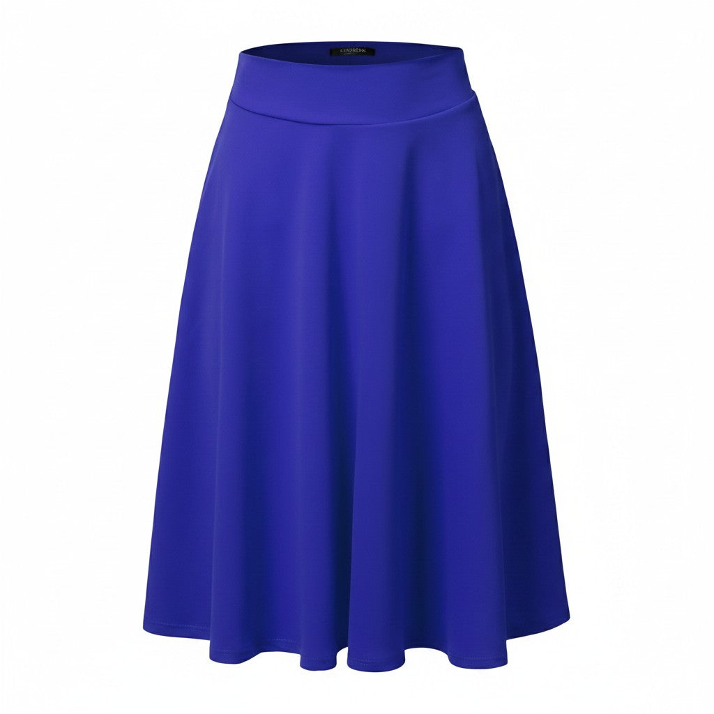 Flared Midi Skirt