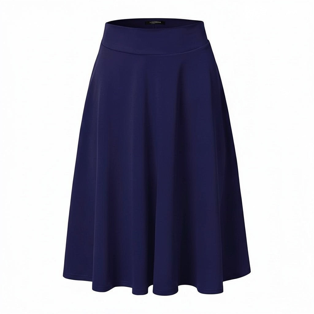 Flared Midi Skirt