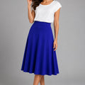 Flared Midi Skirt